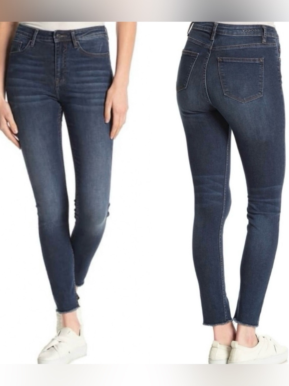 Vigoss Ace Skinny High Rise Dark Blue Jeans, size W29 L28 logo designer festival